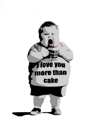 I love you more than cake A3